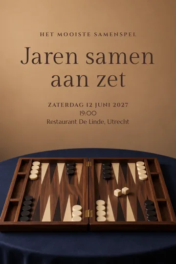 Uitnodiging met het ontwerp Het mooiste samenspel