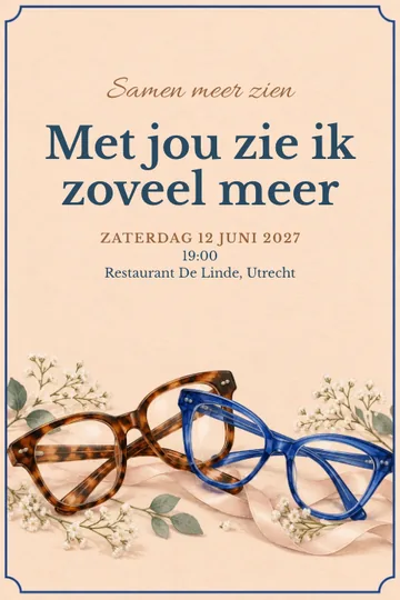 Uitnodiging met het ontwerp Samen meer zien