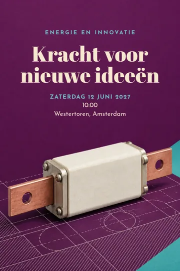 Uitnodiging met het ontwerp Energie en innovatie