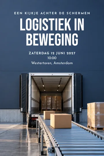 Uitnodiging met het ontwerp Achter de laaddeur