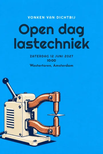 Uitnodiging met het ontwerp Lastechniek