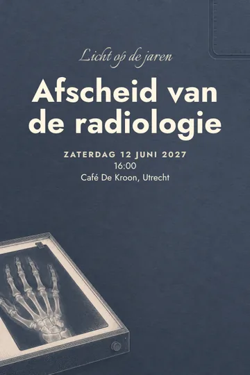 Uitnodiging met het ontwerp Licht op de jaren