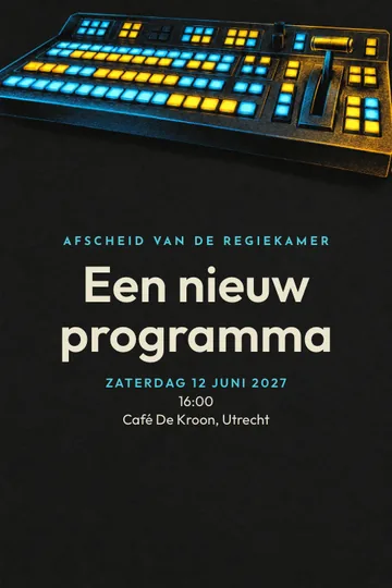 Uitnodiging met het ontwerp Televisie afscheid