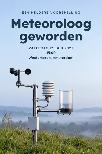 Uitnodiging met het ontwerp Een heldere voorspelling