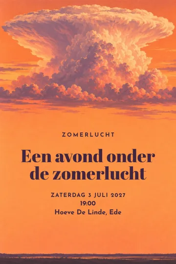 Uitnodiging met het ontwerp Zomerlucht