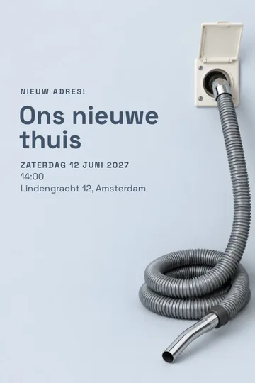 Uitnodiging met het ontwerp Fris beginnen